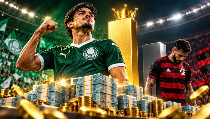 Palmeiras ultrapassa Flamengo e lidera ranking de premiações com mais de R$ 100 milhões