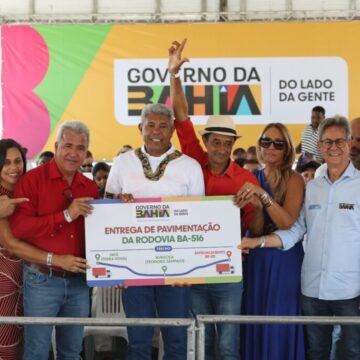 BA-516 recebe investimento de R$ 32,8 milhões e tem 31,65 quilômetros recuperados na Bahia