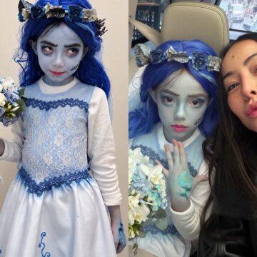 Filha de Sabrina Sato surge com fantasia de Noiva-Cadáver para Halloween da escola; veja fotos